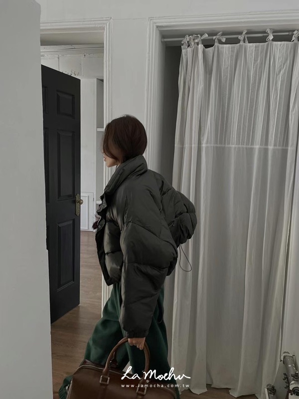 鴨絨抽繩霧亮澎外套(闆娘清單)